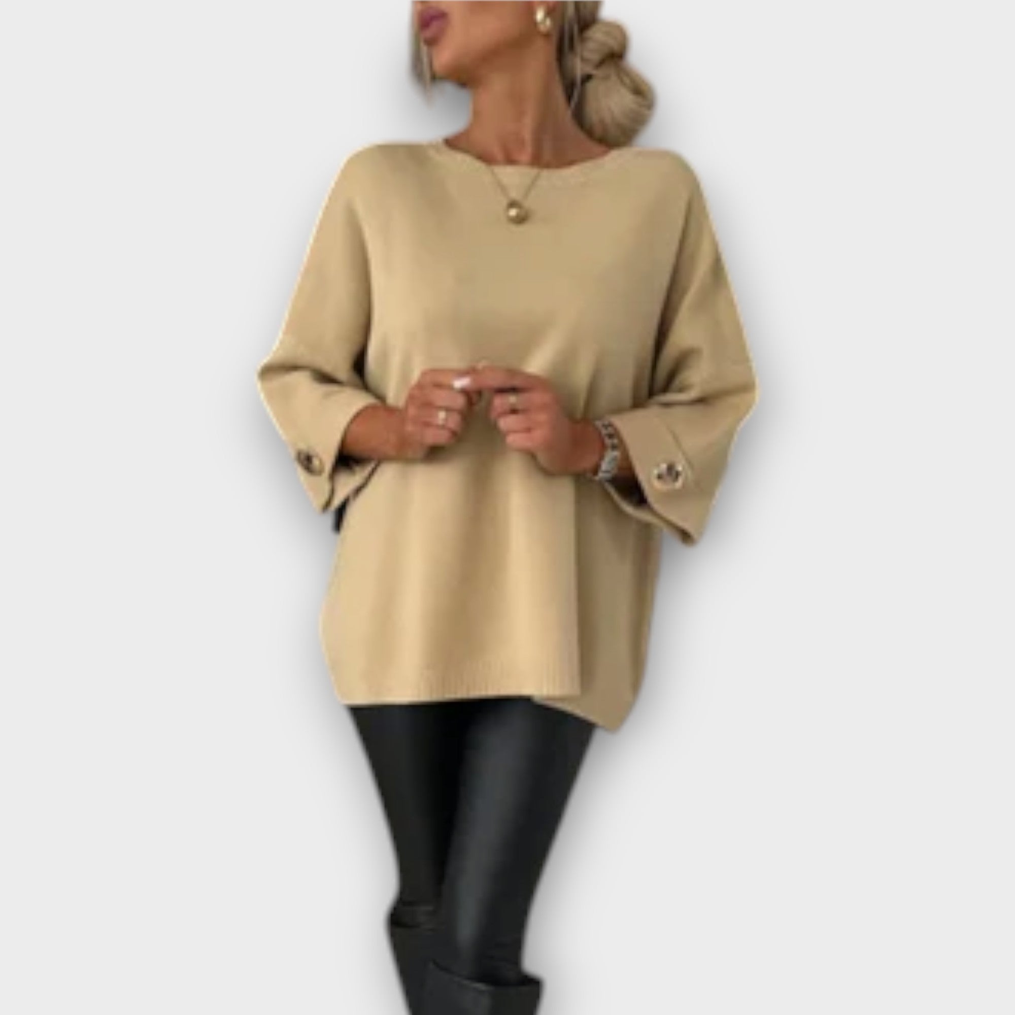 Isabella - Elegancka Bluzka z Dzianiny