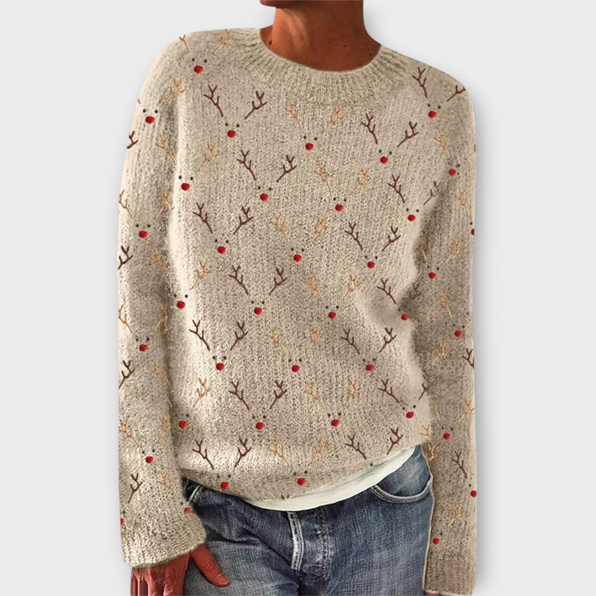 Simone - Wygodny Sweter Świąteczny