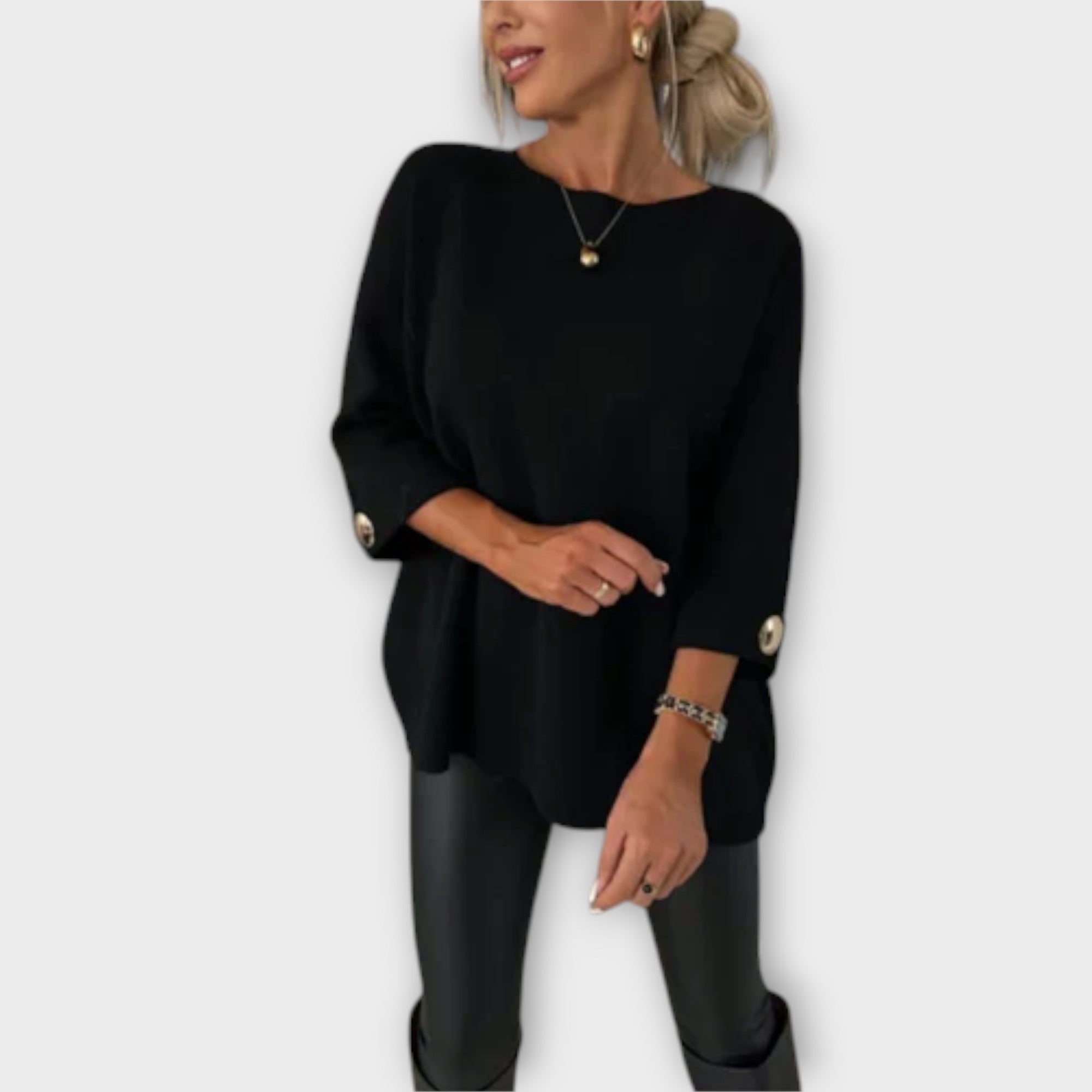 Isabella - Elegancka Bluzka z Dzianiny