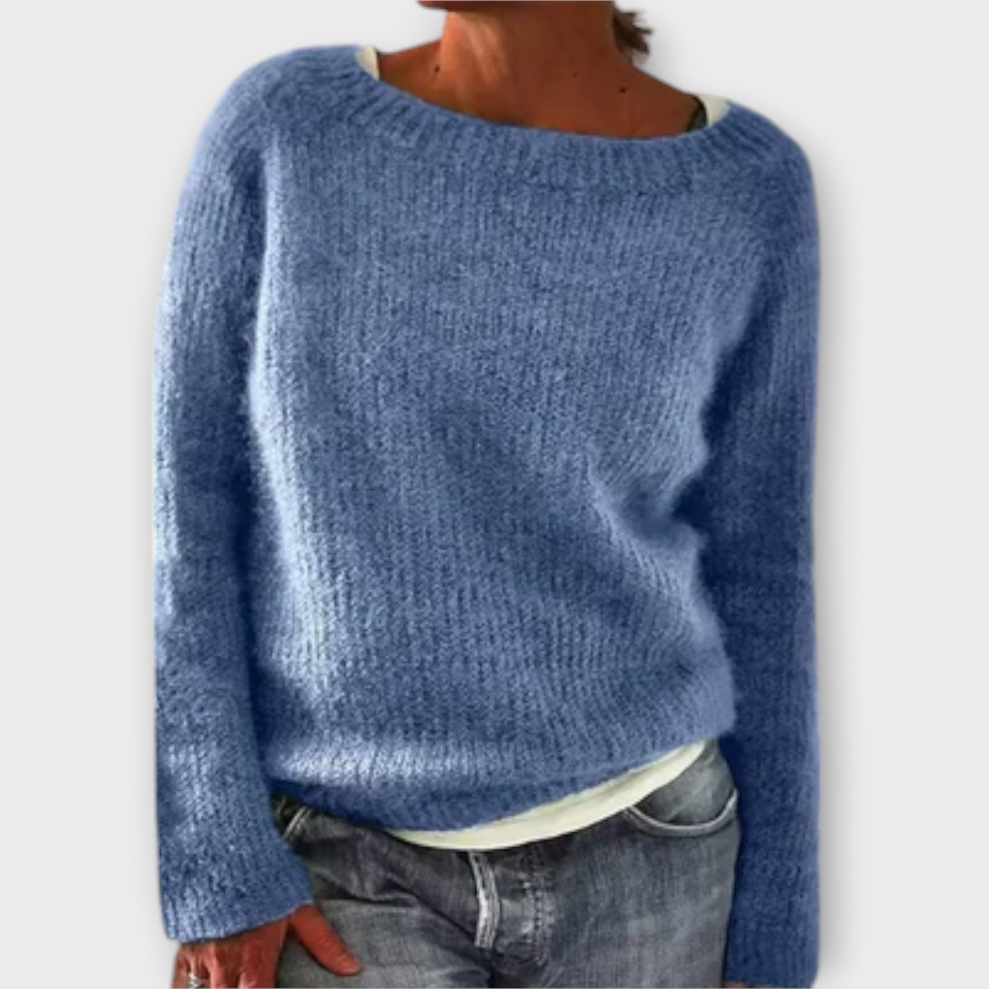 Regine – sweter jednokolorowy