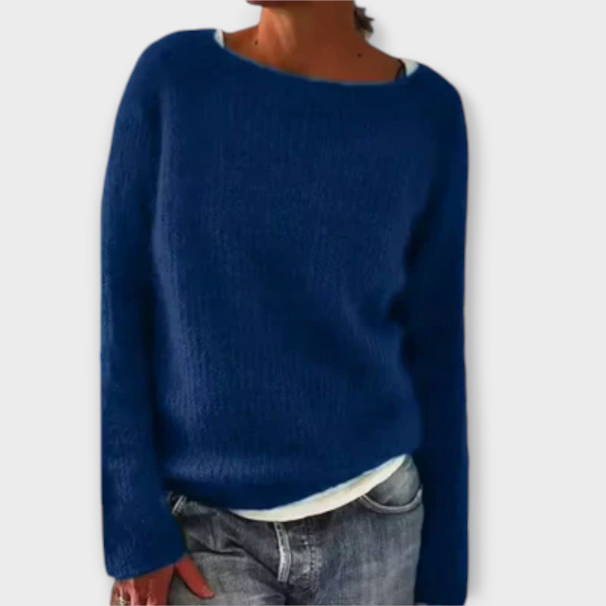 Regine – sweter jednokolorowy