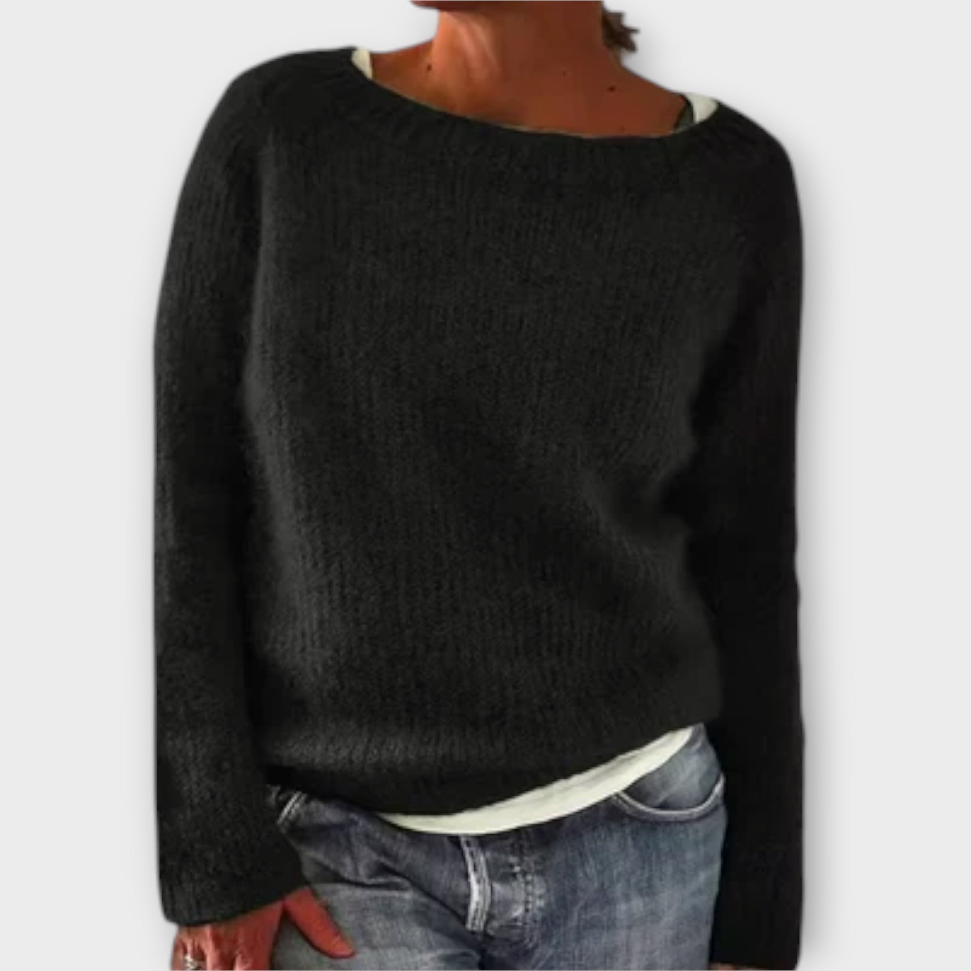 Regine – sweter jednokolorowy