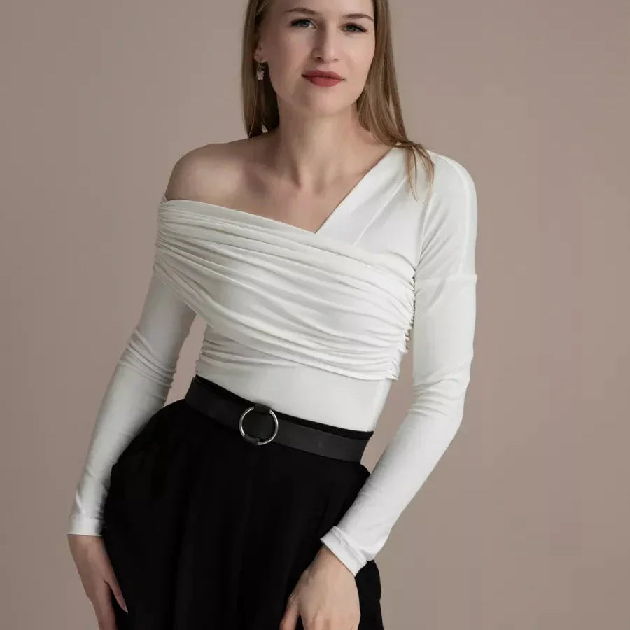 Top Clara Monroe z jednym ramiączkiem