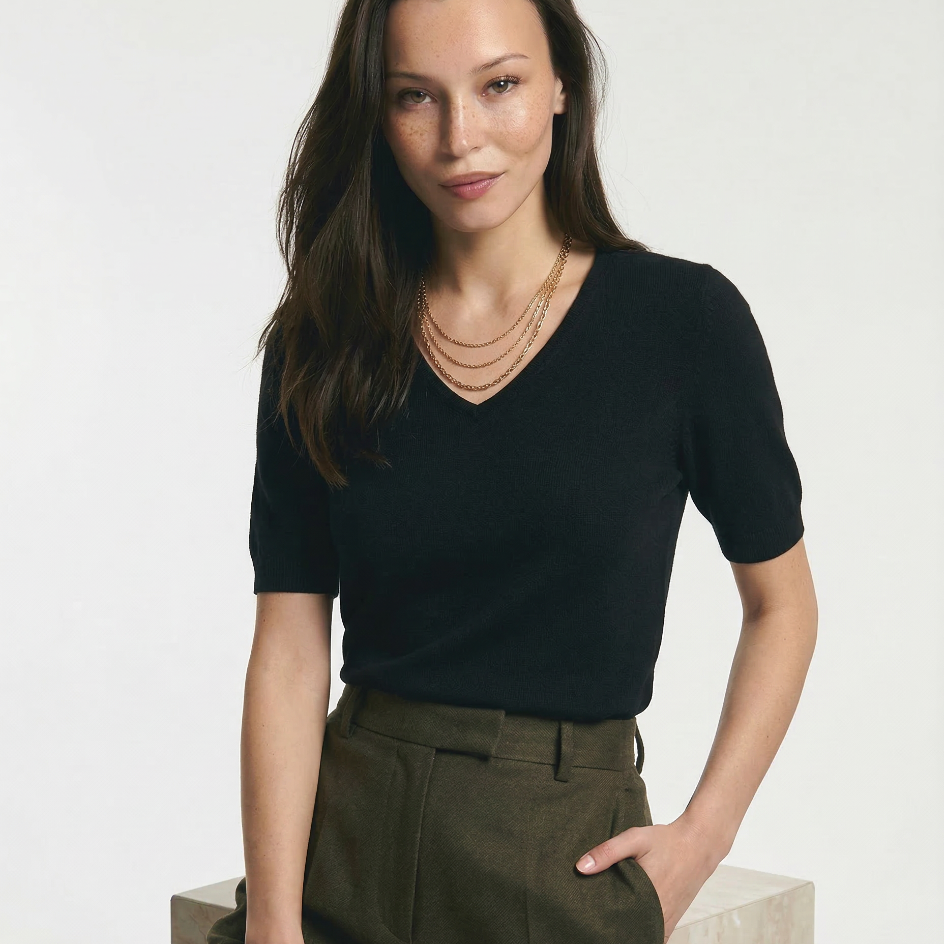 Elysian V-dekolt Który Top